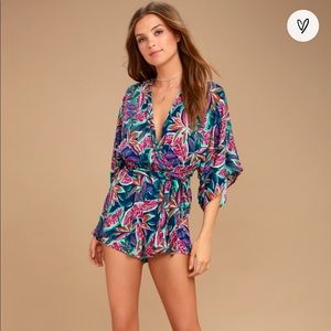 Hypnotized Purple Print Romper
